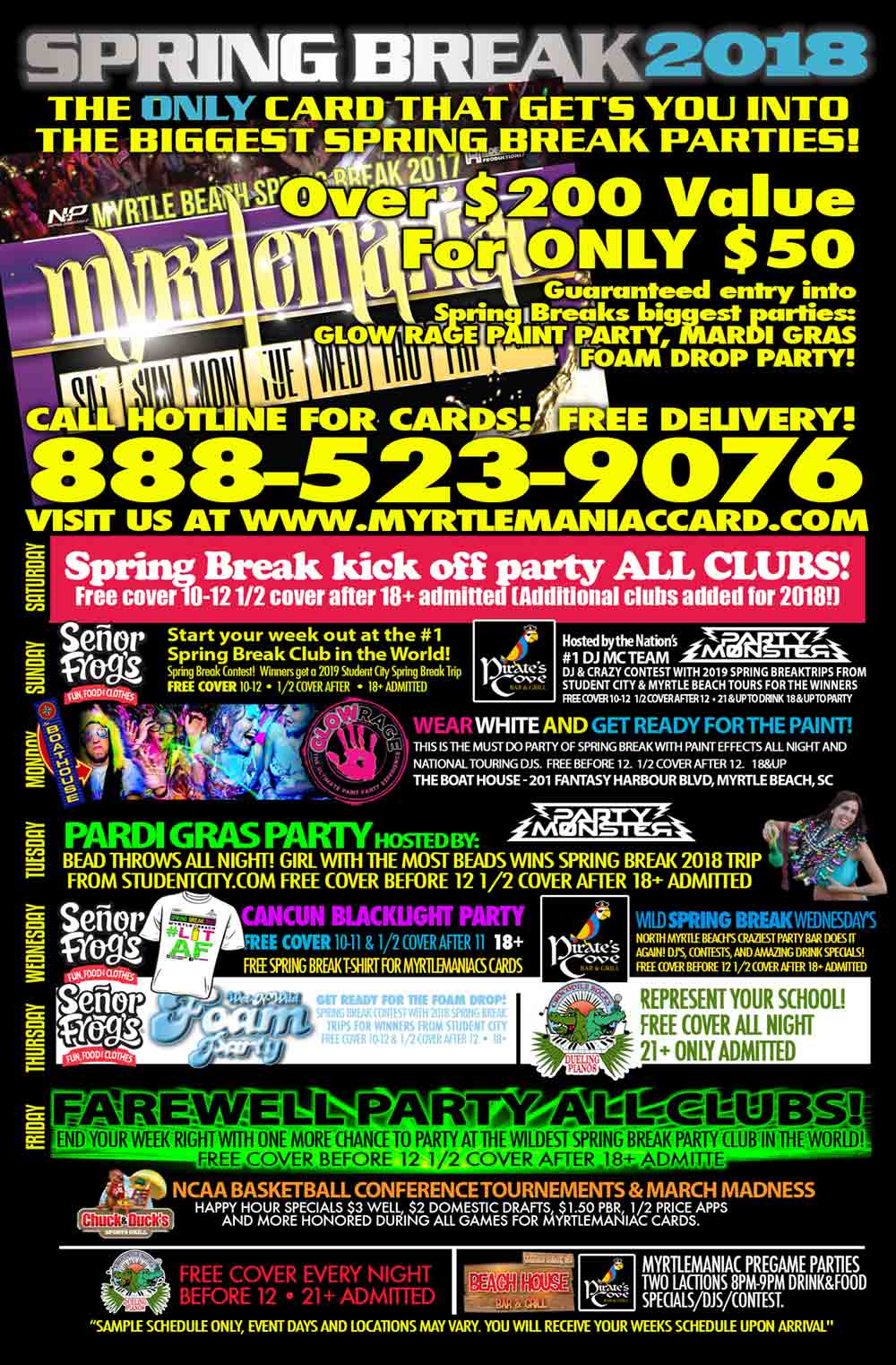 Myrtle Maniac Beach Tours For More Info Visit